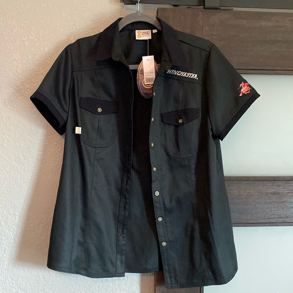 Black, Medium, She Safari top
